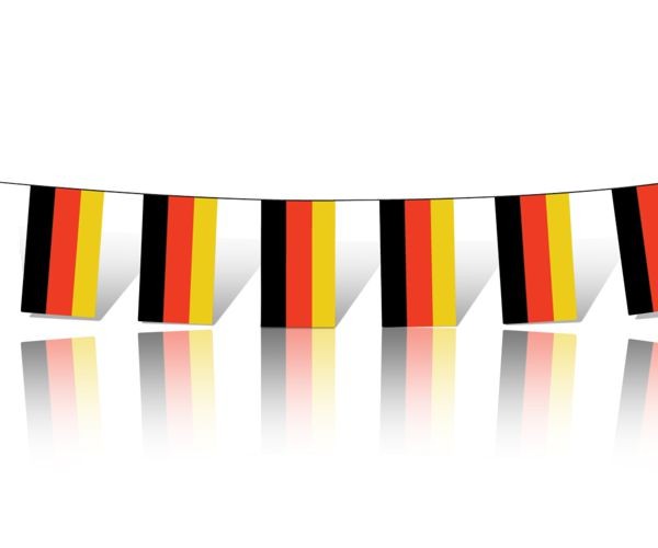 Wimpelkette - Fahnenkette mit Ländermotiv Deutschland/Brasilien, Eventdekoration, Werbemittel & GiveAways